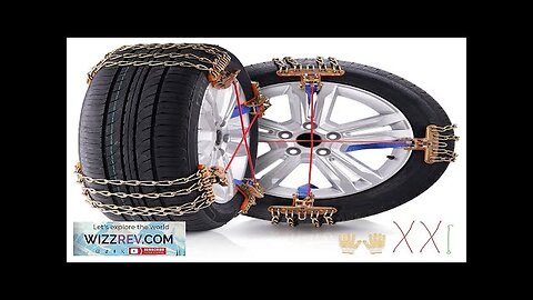 VEVOR 8 PCS Snow Chains Tire Width 9.2-11.2in/235-28mm for Car/Pickup/SUV/Truck Review