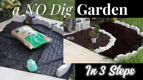 a NO DIG garden LANDSCAPE for plants and flowers