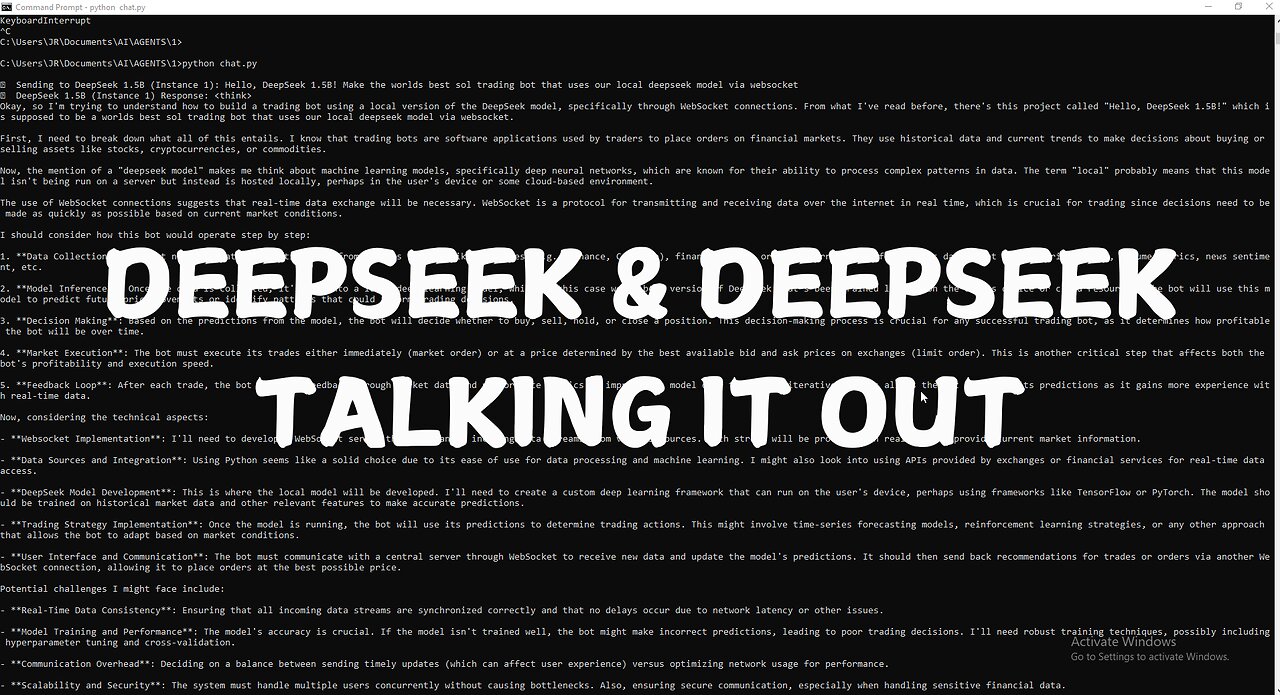 DeepSeek AI Agents Talking!