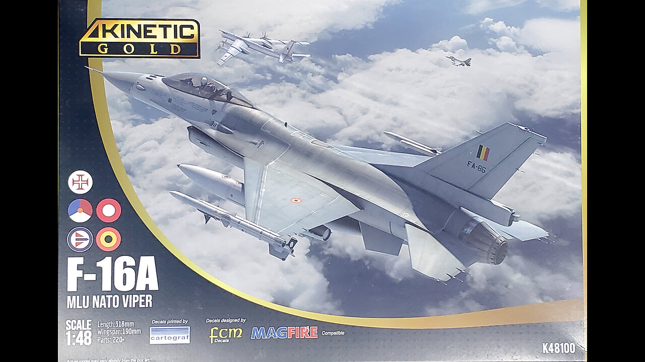 1/48 Kinetic F-16A MLU Review/Preview