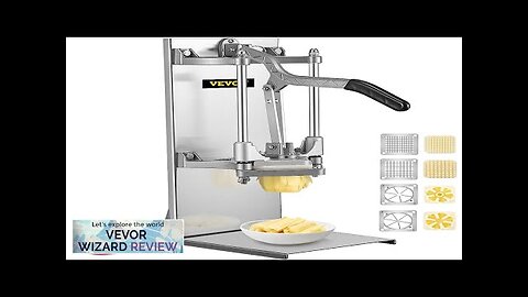 VEVOR Commercial French Fry Cutter with 4 Replacement Blades 1/4 and 3/8 Review