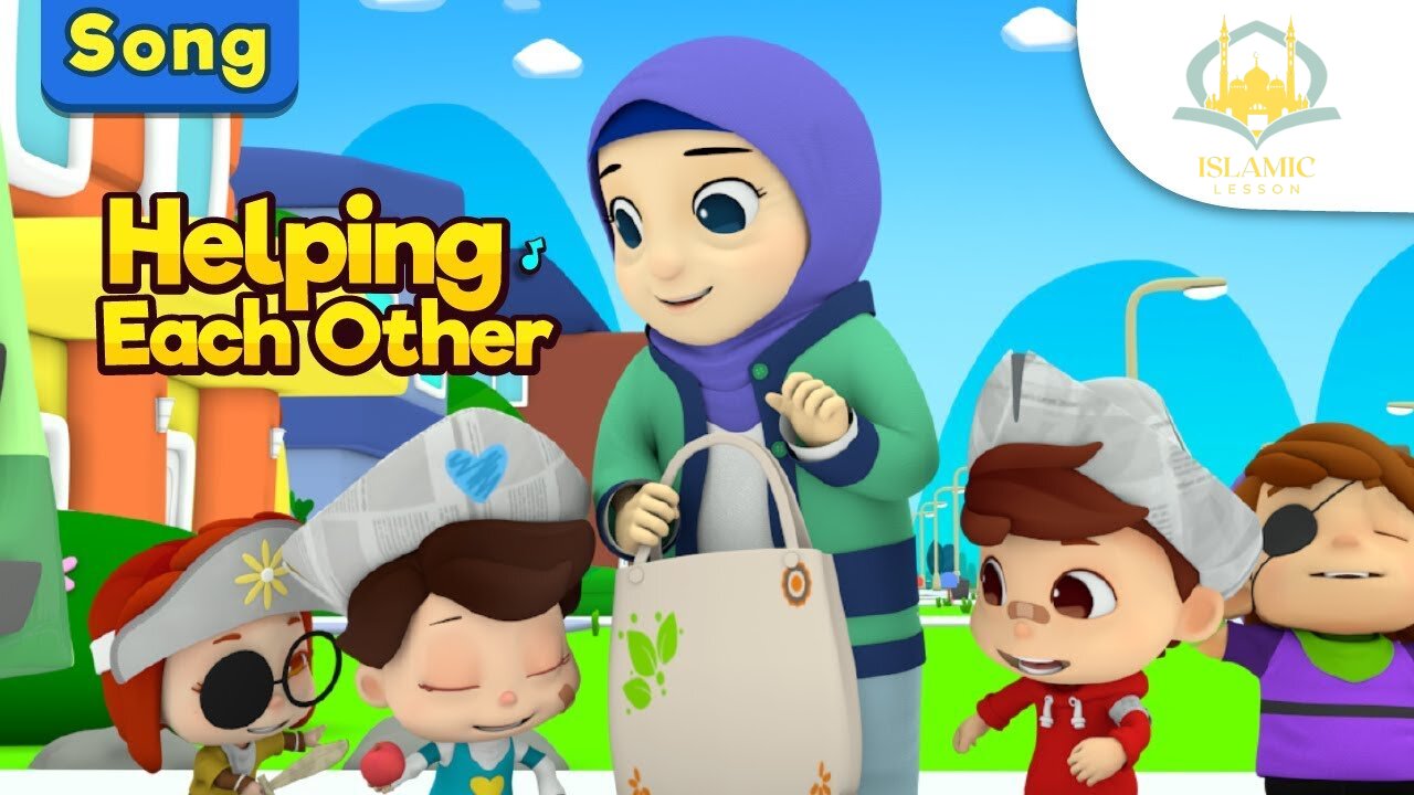 Omar & Hana | Helping Each Other | Islamic Lesson | Cartoon for Muslim Kids