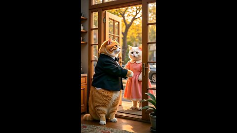 A Cooking Cat: Orange Tabby Cat in Love | Cute Pet Chef's Debut