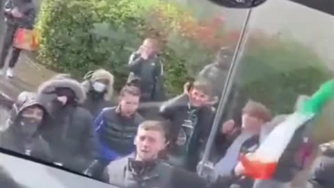 Irish Kids stop a bus full of knife wielding, culture changing, white people killing migrants