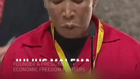 JULIUS MALEMA: THE U.S. NO VICTIM OF DISINFORMATION
