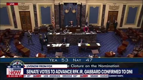 RFK JR confirmed as HHS Secretary with a vote of 53-47