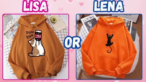 LISA or LENA 💜💖Sanrio Edition | Fashion, Clothes, Accessories, Long Compilation & More Fun Choices