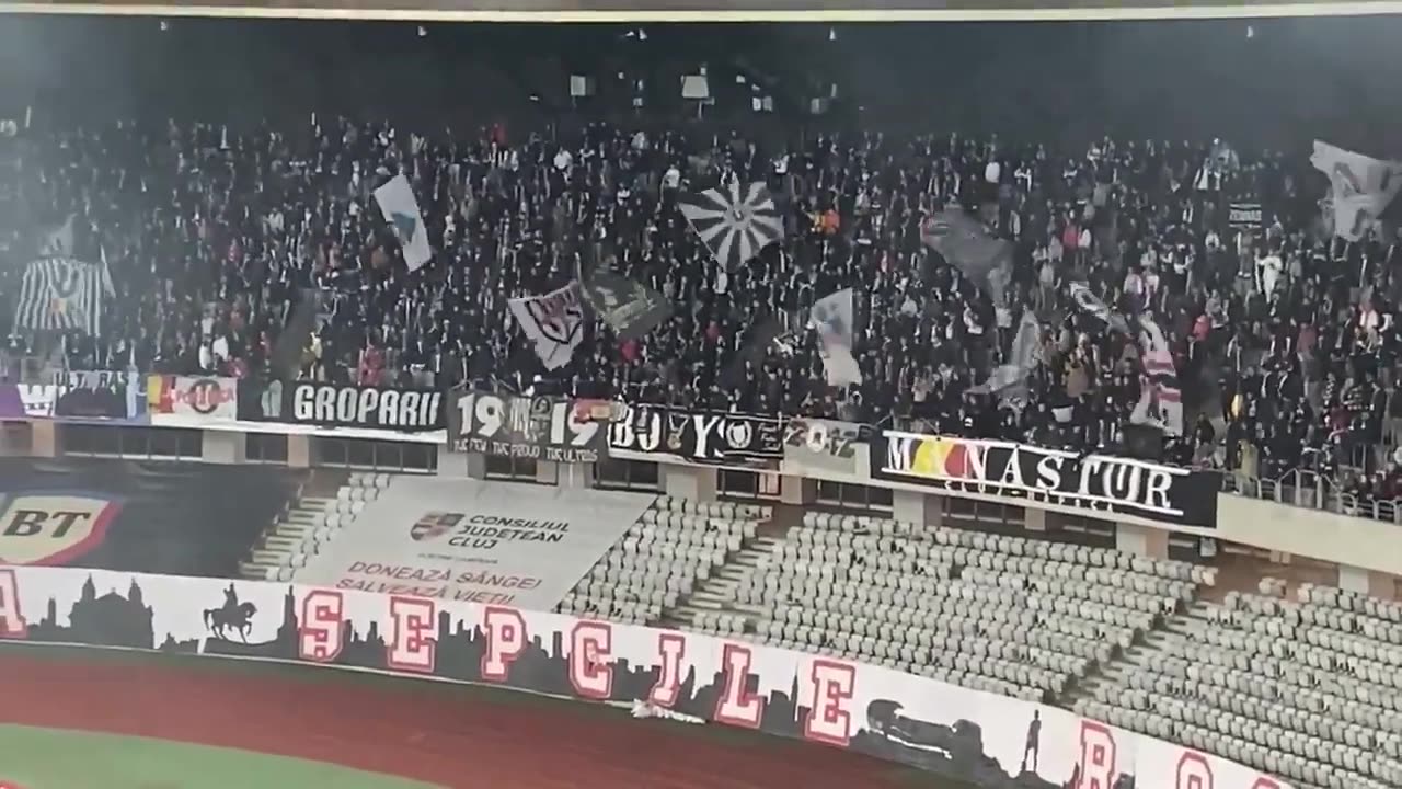 U Cluj Napoca vs FCSB (atmosfera splendida)