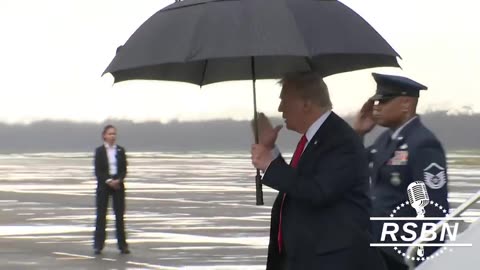 WATCH: President Trump Arrives on Air Force One for Super Bowl LIX in New Orleans - 2/9/25