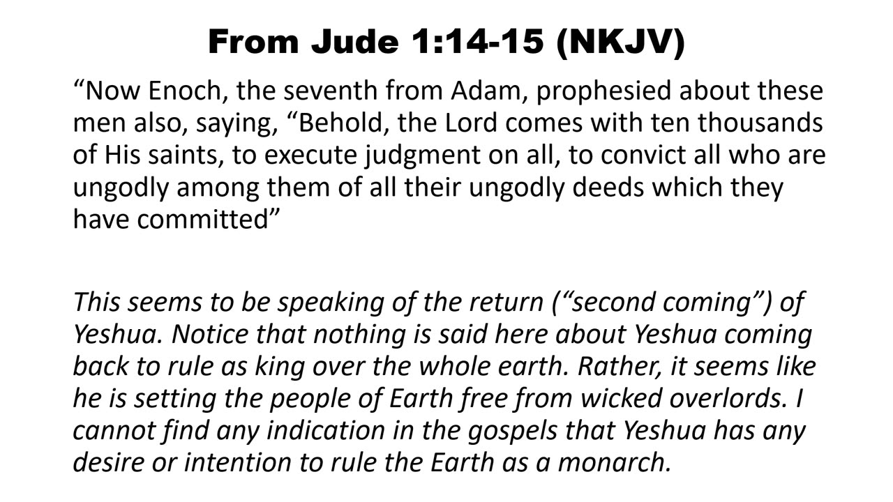 CatWithQuestions Episode 16: Does Yeshua Want to Rule the World?
