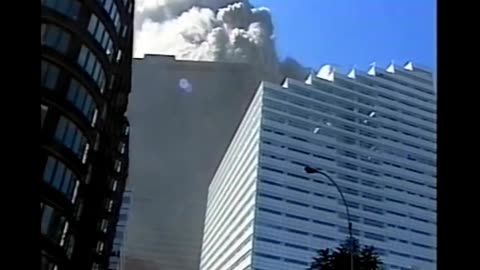 911 North Tower Demolition - Blast Squibs From Below (In Front Of WTC 7)