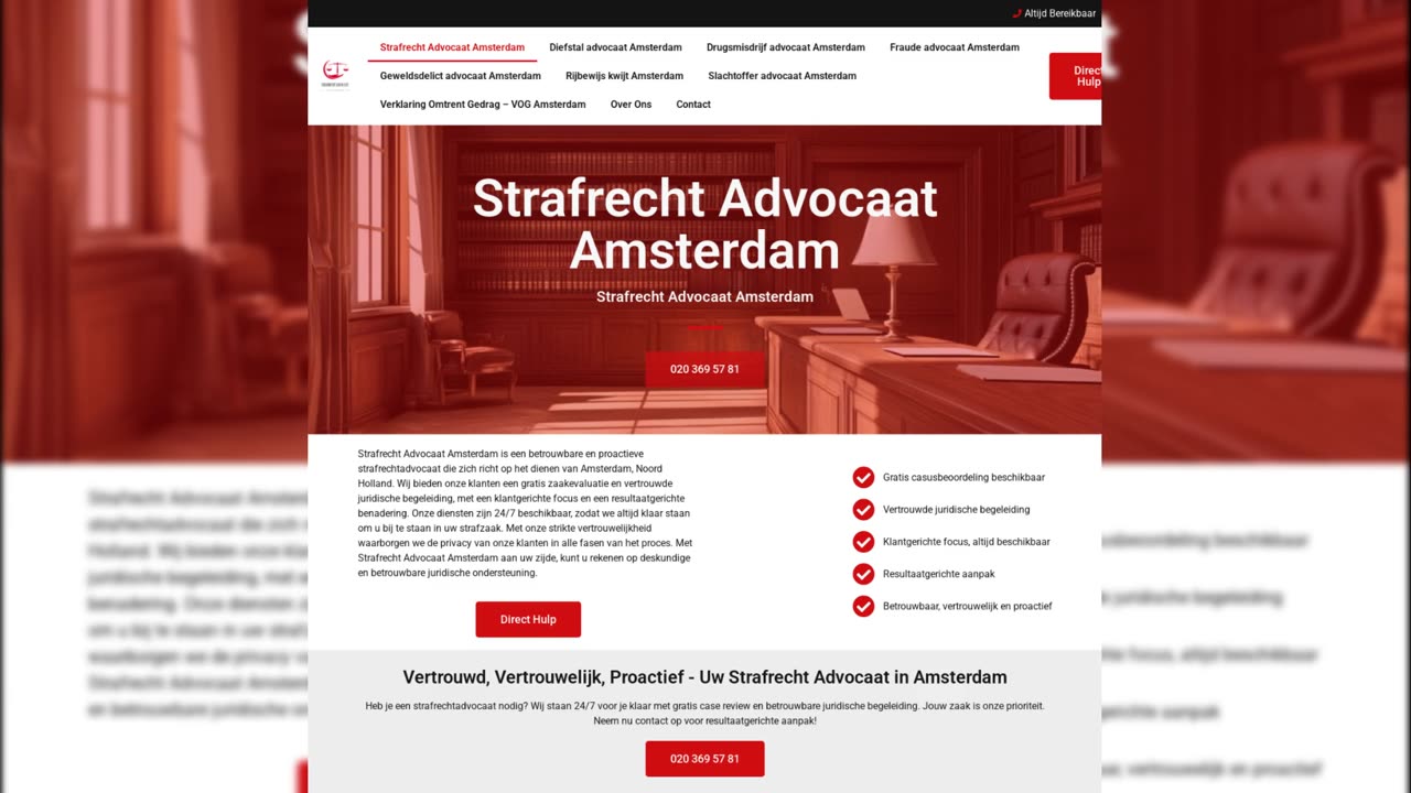 Deskundige Strafrechtadvocatuur in Amsterdam - Strafrecht Advocaat Amsterdam