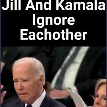 Jill Biden And Kamala Harris Ignore Each Other