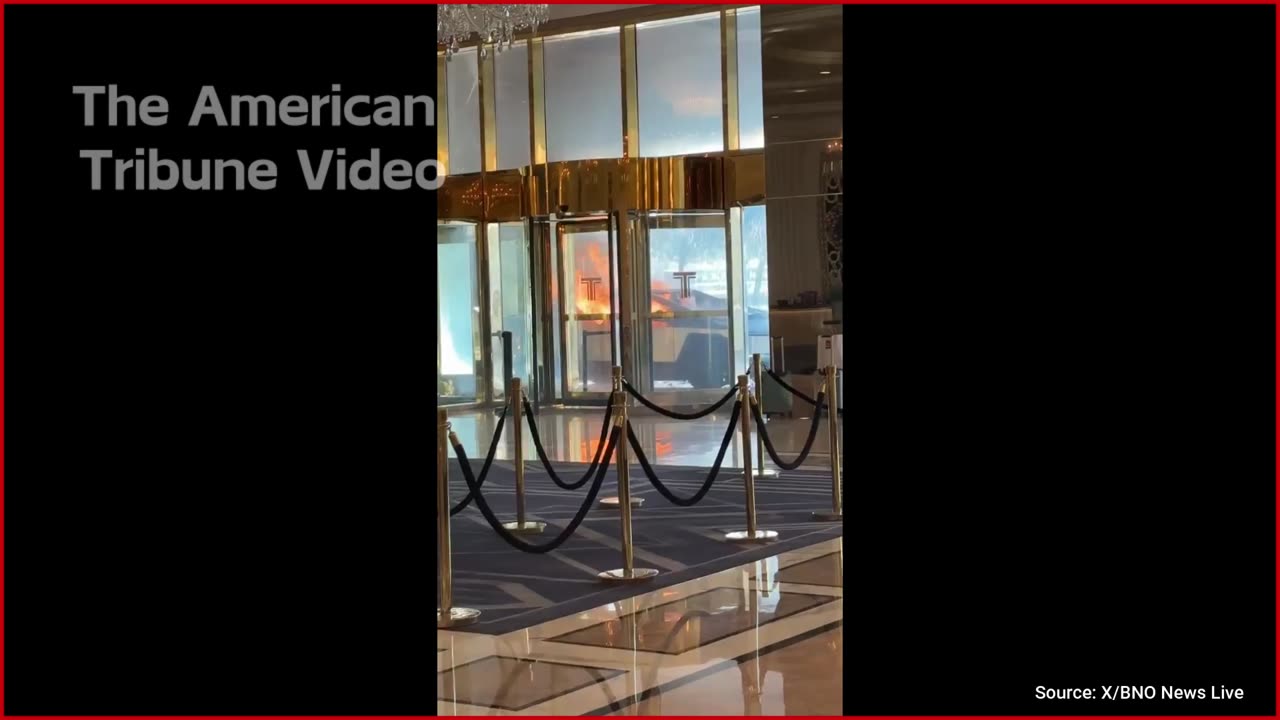 Watch: Footage From Inside Trump Hotel Shows Aftermath Of Blown-Up Tesla