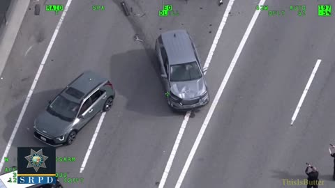 Helicopter video shows wild CHP chase with wrong-way driver on Marin Co. freeway in San Rafael