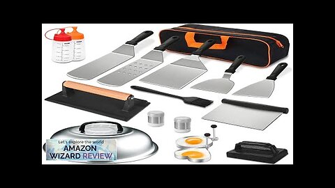 18PCS Griddle Accessories Kit Flat Top Grill Accessories Set for Blackstone Review