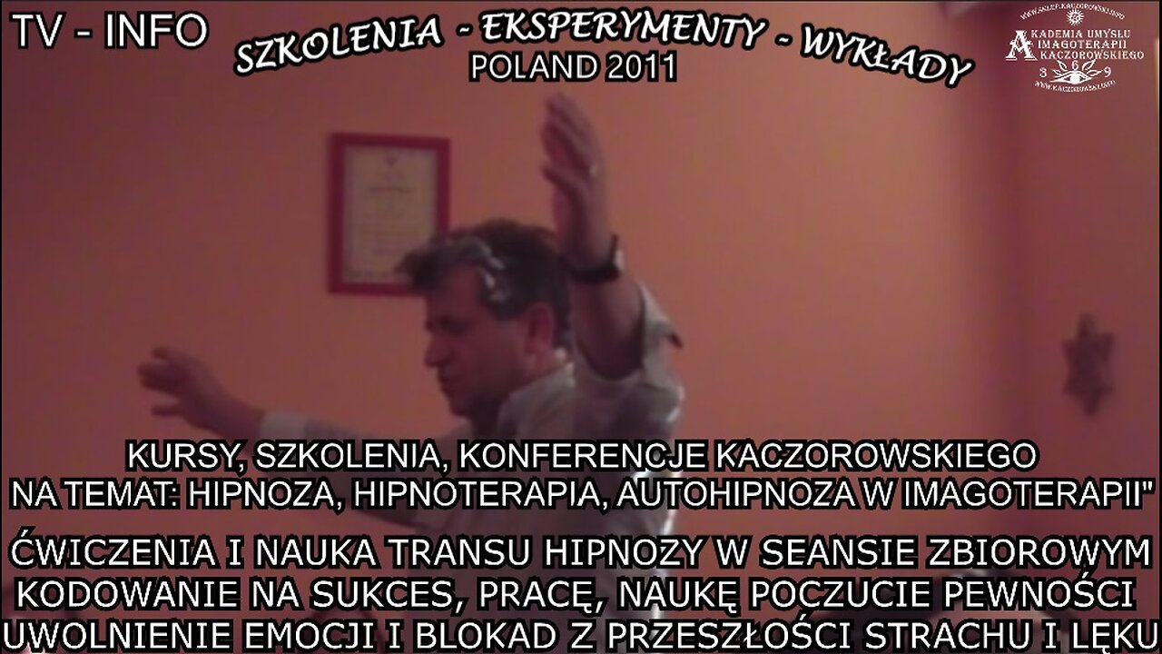 ĆWICZENIA I NAUKA TRANSU HIPNOZY W SEANSIE ZBIOROWYM. KODOWANIE NA SUKCES, PRACĘ, NAUKĘ POCZUCIE PEWNOŚCI.