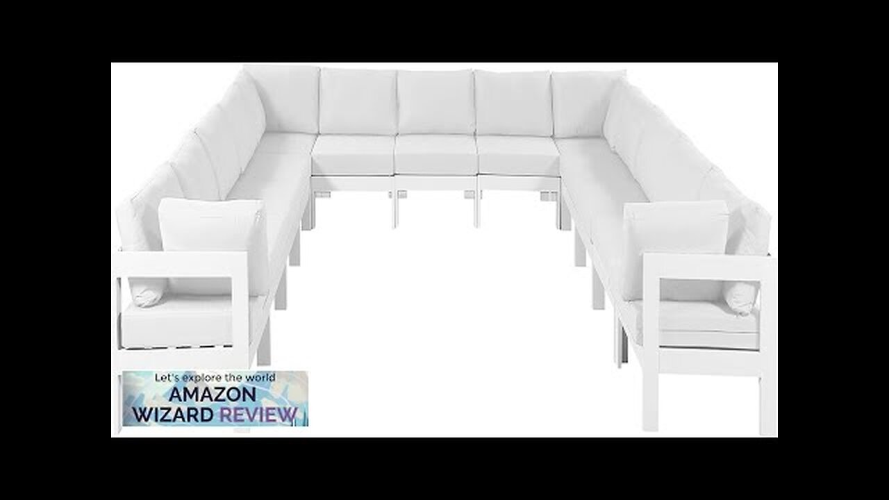 Meridian Furniture Nizuc Collection Outdoor Patio Modular Sectional 150" W x 150" Review