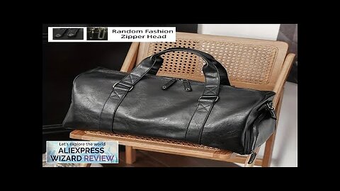 New high quality PU men's travel bag high-end fashion duffel bag large Review