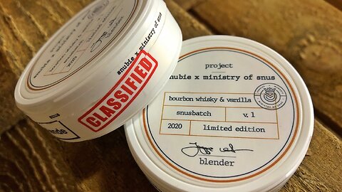 Snubie x Ministry of Snus Bourbon Vanilla Snus Review (2020)