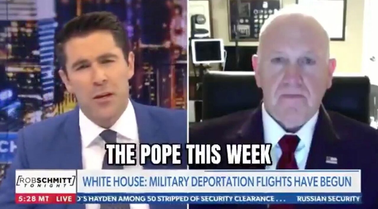 NWO: Trump's border czar, Tom Homan, says pope needs to fix his church before criticizing the US