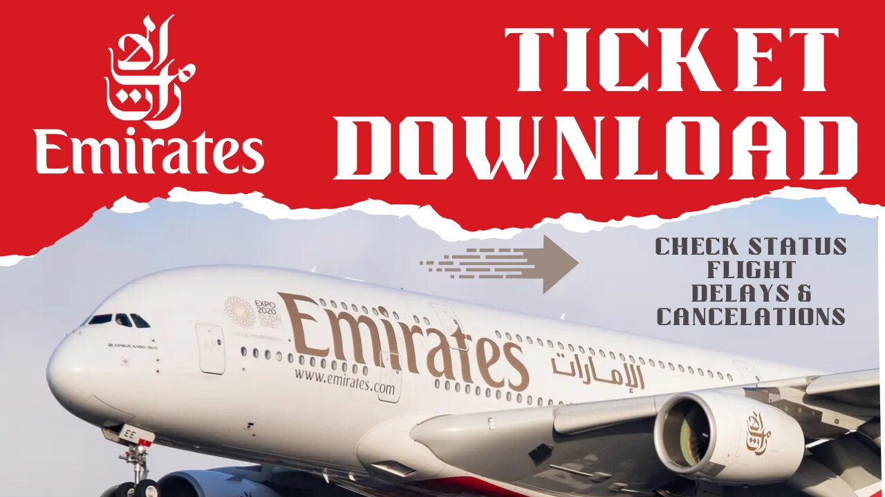 How To Download Emirates Flight Ticket Download || Emirates Flight Ticket Download PNR || Dubai