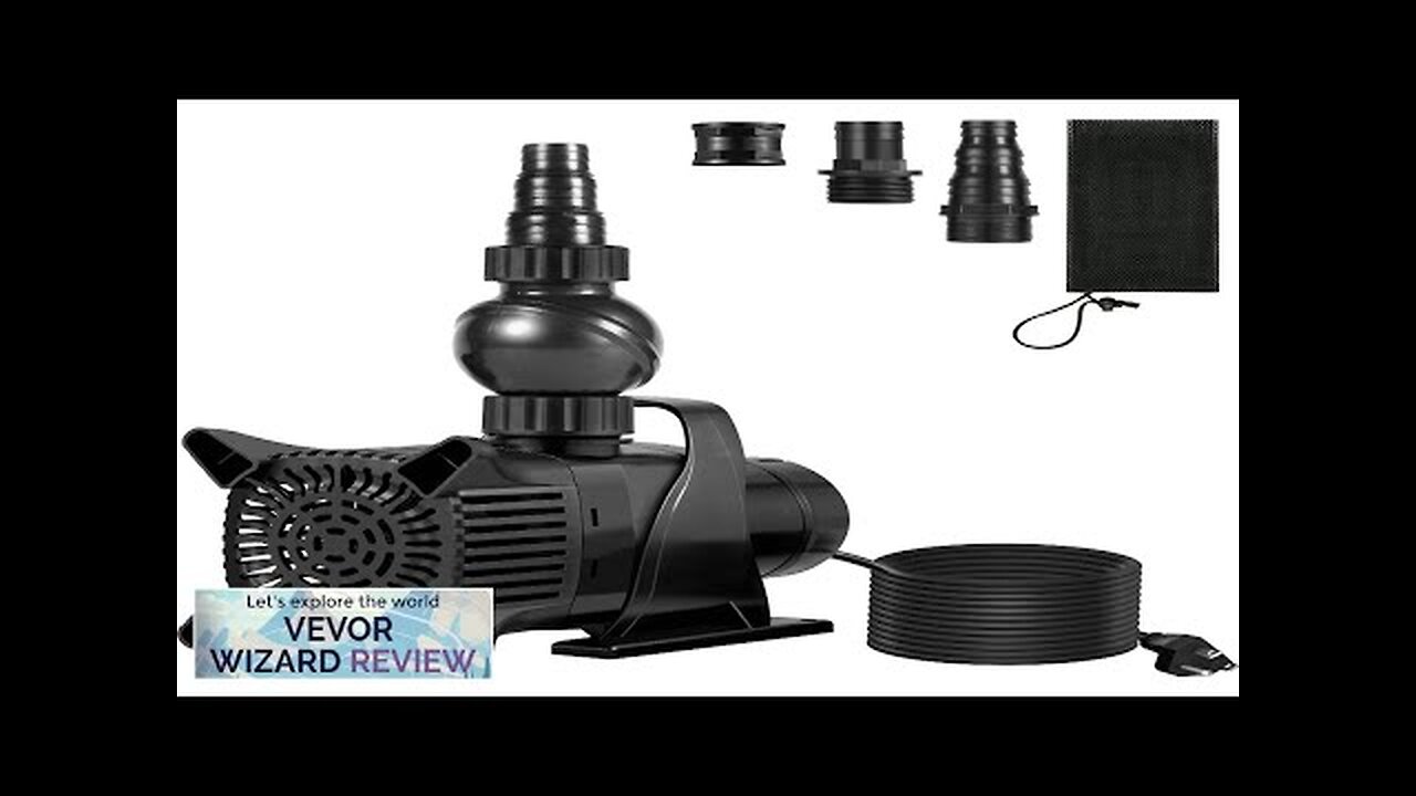 VEVOR Submersible Water Pump 4000GPH Pond Pump 22FT 330W for Waterfall Fountain Review