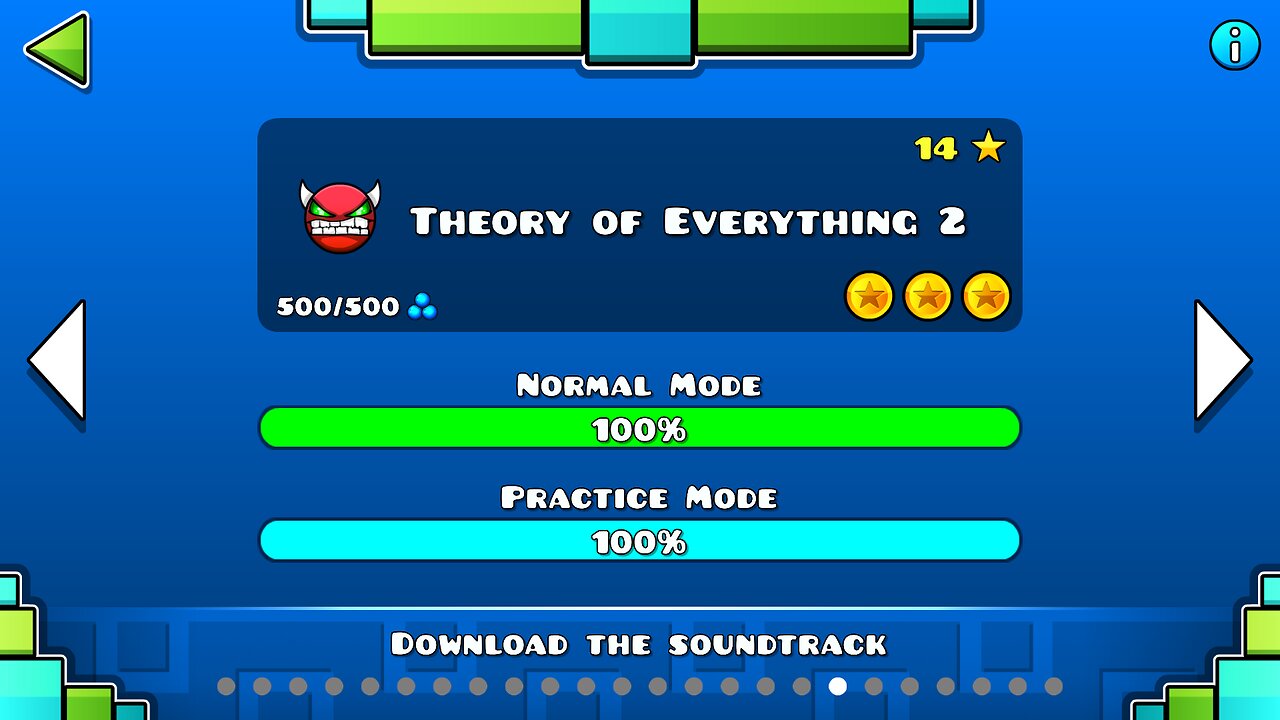 "Theory of Everything 2" (Demon) All Coins [Clicks] | Geometry Dash