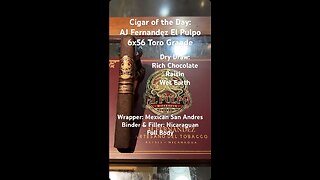 AJ Fernandez El Pulpo 6x56 Toro Grande #Short #CigarOfTheDay #Shorts #CigarReview