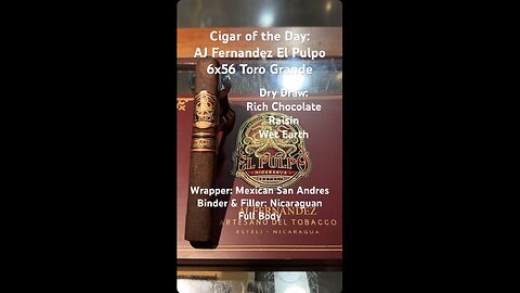 AJ Fernandez El Pulpo 6x56 Toro Grande #Short #CigarOfTheDay #Shorts #CigarReview