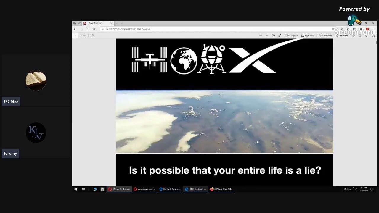 JPS Live #3 - Discussing the Flat Earth Proofs Booklet "HOAX"