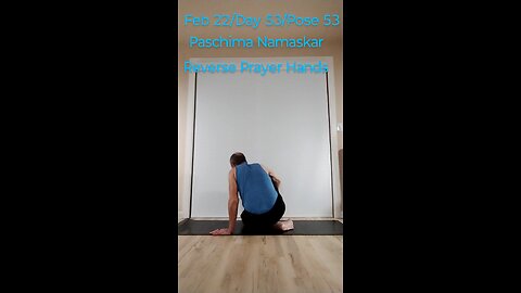 Reverse Prayer Hands / Paschima Namaskar