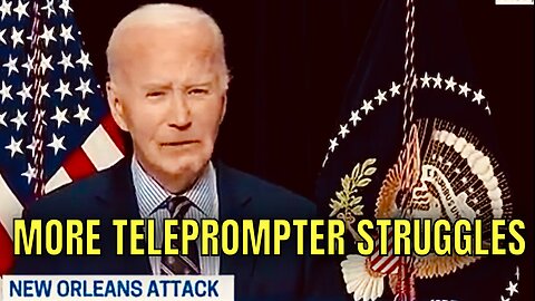 Joe fought the Teleprompter and the Teleprompter WON…again…