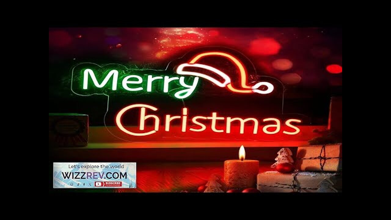 Merry Christmas Neon Led Sign Holiday Ambient Neon Night Lights Signs Children's Review