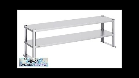 VEVOR Double Overshelf Double Tier Stainless Steel Overshelf 12 x 48 Inch Review