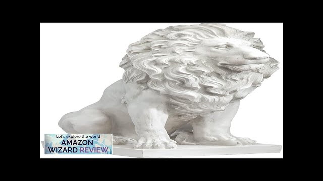 Design Toscano Lion of Florence Sentinel Statue Handcast Polyresin Antique Stone Finish Review