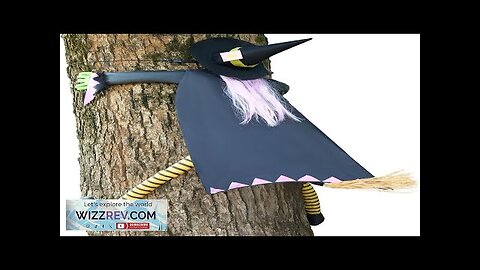 JOYIN 60'' Halloween Crashing Witch Decorations Outdoor with Pink Hair Halloween Crashing Review