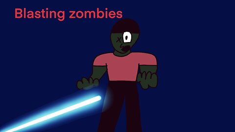 Blasting zombies