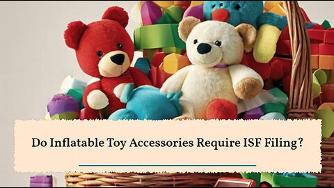 ISF Exemptions for Inflatable Toy Accessories: What Importers Need to Know