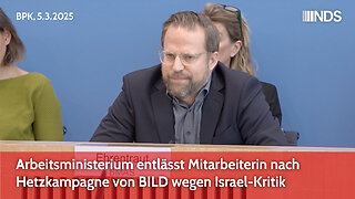 Arbeitsministerium entlässt Mitarbeiterin nach Hetzkampagne von BILD wegen Israel-Kritik | BPK