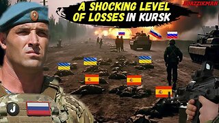 SHOCKING LOSSES: Russian Marines Destroyed a Large Group of Spanish and Ukrainian Soldiers in KURSK