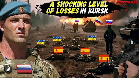 SHOCKING LOSSES: Russian Marines Destroyed a Large Group of Spanish and Ukrainian Soldiers in KURSK