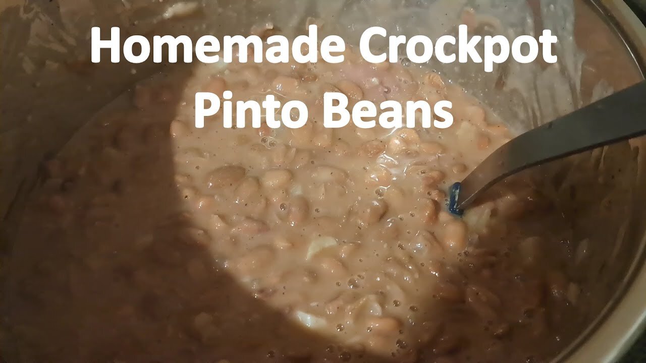 Homemade Crockpot Pinto Beans