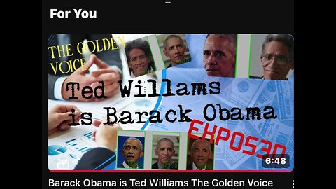 Barack Obama Is Ted Williams The Golden Voice Wearing Prosthetic Mask Pretending To Be President