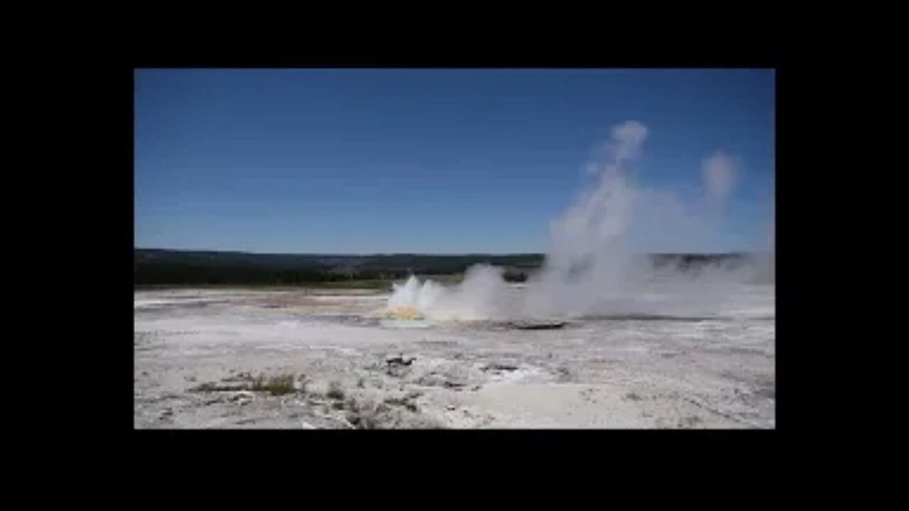 Yellowstone animals geysers and boiling water beautiful water.