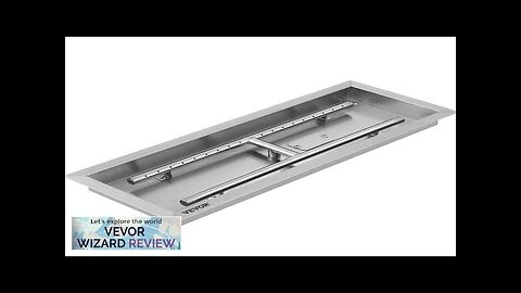 VEVOR 25.5x10 Inch Stainless Steel Rectangular Built-in Fire Pit Pan with H-Burner Review