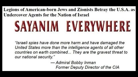 Jacob Cohen explains the "SAYANIM" (Mossad's volunteer Jewish agents WORLD WIDE)