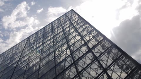 Louvre Art Gallery Paris France Walk around in June 2024.