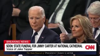 WATCH: The Bidens And Kamala Refuse To Acknowledge Each Other In Frosty Moment From Carter Funeral