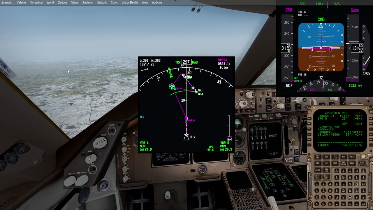 Mauritius FIMP - Munich EDDM Approach Landing Condor 747-400 IVAO P3Dv4